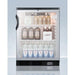 Summit Refrigerators Accucold 24" Wide All-Refrigerator SCR600BGLNZ