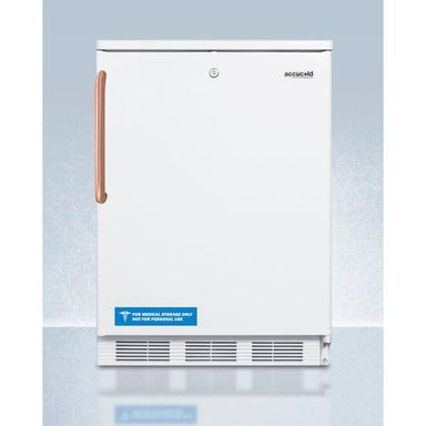 Summit Refrigerators Accucold 24" Wide All-Refrigerator with Antimicrobial Pure Copper Handle FF6LWTBC