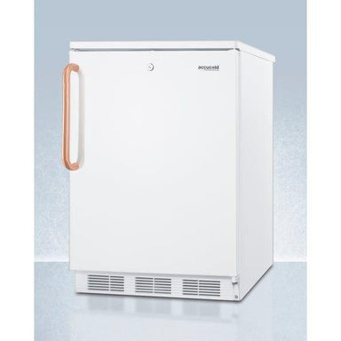 Summit Refrigerators Accucold 24" Wide All-Refrigerator with Antimicrobial Pure Copper Handle FF6LWTBC