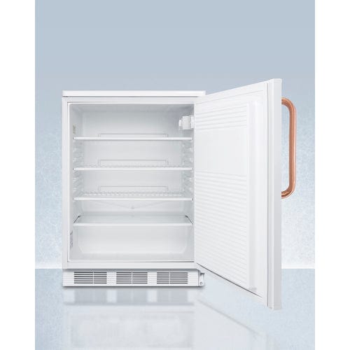 Summit Refrigerators Accucold 24&quot; Wide All-Refrigerator with Antimicrobial Pure Copper Handle FF7LWTBC