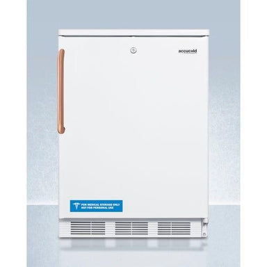 Summit Refrigerators Accucold 24" Wide All-Refrigerator with Antimicrobial Pure Copper Handle FF7LWTBC