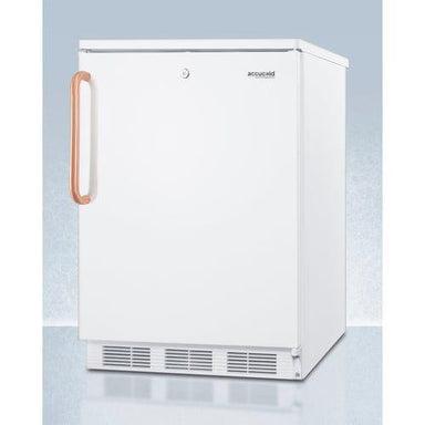 Summit Refrigerators Accucold 24" Wide All-Refrigerator with Antimicrobial Pure Copper Handle FF7LWTBC