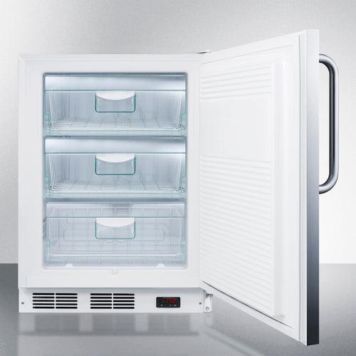 Summit Freezers Accucold 24&quot; Wide Built-In All-Freezer, ADA Compliant VT65MLCSSADA