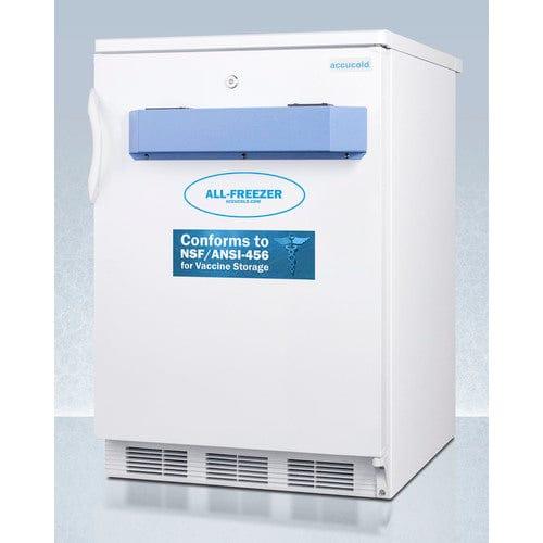 Summit Pharmacy Freezer Accucold 24&quot; Wide Built-In All-Freezer, Certified to NSF/ANSI 456 Standard for Vaccine Storage VT65MLVAC456