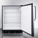 Summit Refrigerators Accucold 24" Wide Built-In All-Refrigerator, ADA Compliant FF7LBLKBISSTBADA