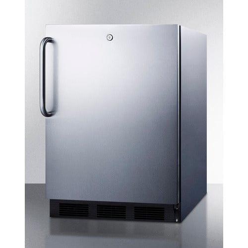 Summit Refrigerators Accucold 24&quot; Wide Built-In All-Refrigerator, ADA Compliant FF7LBLKCSSADA