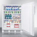 Summit Refrigerators Accucold 24" Wide Built-In All-Refrigerator, ADA Compliant FF7LWBIADA