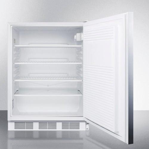 Summit Refrigerators Accucold 24&quot; Wide Built-In All-Refrigerator, ADA Compliant FF7LWBISSHHADA