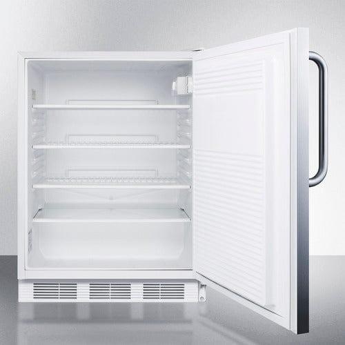 Summit Refrigerators Accucold 24&quot; Wide Built-In All-Refrigerator, ADA Compliant FF7LWBISSTBADA