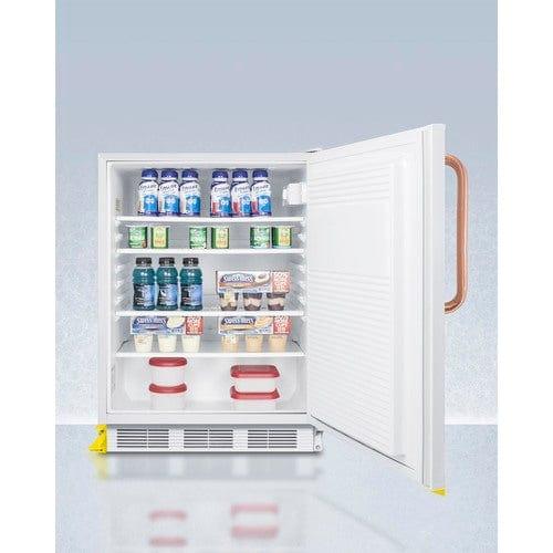 Summit Refrigerators Accucold 24&quot; Wide Built-In All-Refrigerator, ADA Compliant FF7LWBITBCSTOADA