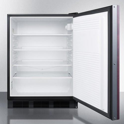 Summit Refrigerators Accucold 24&quot; Wide Built-In All-Refrigerator, ADA Compliant (Panel Not Included) FF7LBLKBIIFADA