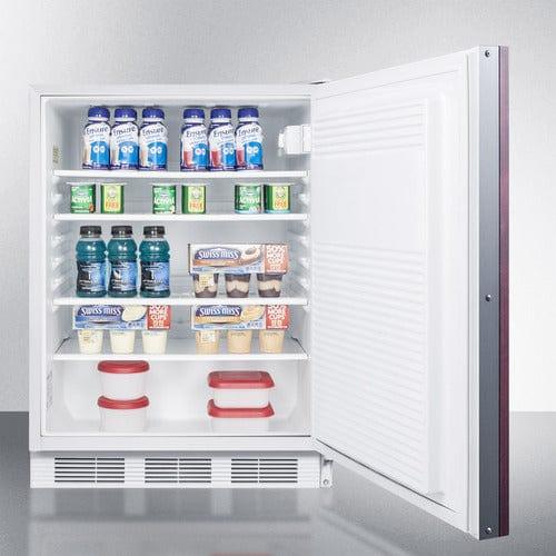 Summit Refrigerators Accucold 24&quot; Wide Built-In All-Refrigerator, ADA Compliant (Panel Not Included) FF7LWBIIFADA