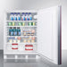 Summit Refrigerators Accucold 24" Wide Built-In All-Refrigerator, ADA Compliant (Panel Not Included) FF7LWBIIFADA