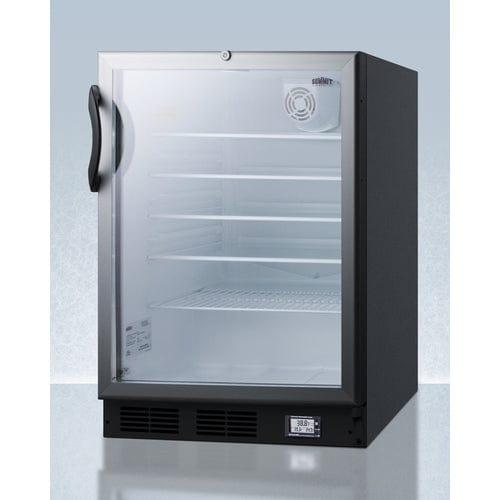 Summit Refrigerators Accucold 24" Wide Built-In All-Refrigerator, ADA Compliant SCR600BGLBINZADA