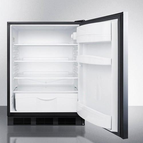 Summit Refrigerators Accucold 24" Wide Built-In All-Refrigerator FF6BK7SSHH