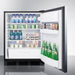 Summit Refrigerators Accucold 24" Wide Built-In All-Refrigerator FF6BK7SSHH