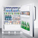 Summit Refrigerators Accucold 24" Wide Built-In All-Refrigerator FF6LW7CSS