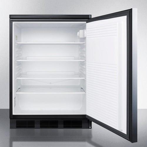 Summit Refrigerators Accucold 24" Wide Built-In All-Refrigerator FF7LBLKBISSHH