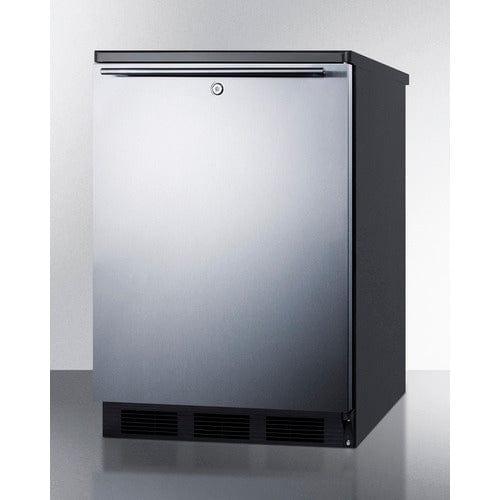 Summit Refrigerators Accucold 24" Wide Built-In All-Refrigerator FF7LBLKBISSHH