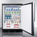 Summit Refrigerators Accucold 24" Wide Built-In All-Refrigerator FF7LBLKBISSHV