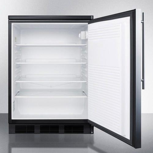 Summit Refrigerators Accucold 24" Wide Built-In All-Refrigerator FF7LBLKBISSHV