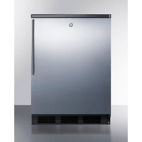 Summit Refrigerators Accucold 24&quot; Wide Built-In All-Refrigerator FF7LBLKBISSHV