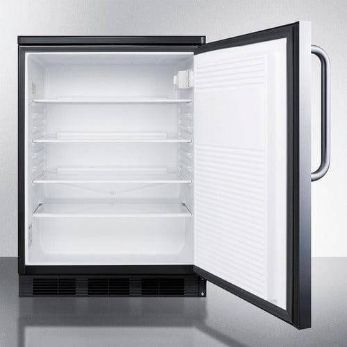 Summit Refrigerators Accucold 24&quot; Wide Built-In All-Refrigerator FF7LBLKBISSTB