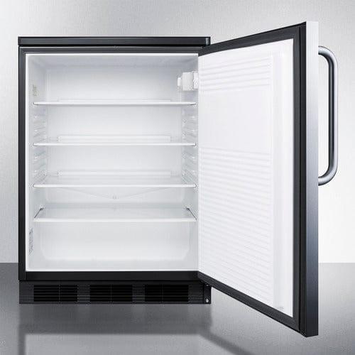 Summit Refrigerators Accucold 24" Wide Built-In All-Refrigerator FF7LBLKBISSTB