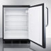Summit Refrigerators Accucold 24" Wide Built-In All-Refrigerator FF7LBLKBISSTB
