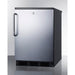 Summit Refrigerators Accucold 24" Wide Built-In All-Refrigerator FF7LBLKBISSTB
