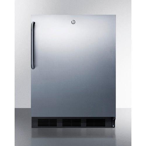 Summit Refrigerators Accucold 24&quot; Wide Built-In All-Refrigerator FF7LBLKCSS