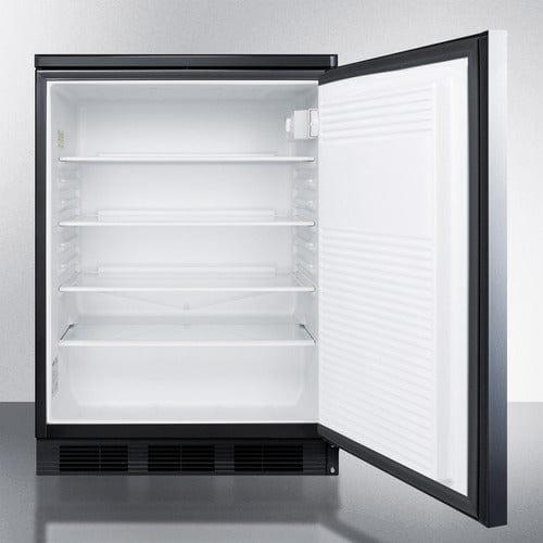 Summit Refrigerators Accucold 24&quot; Wide Built-In All-Refrigerator (Panel Not Included) FF7LBLKBIIF