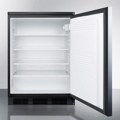 Summit Refrigerators Accucold 24" Wide Built-In All-Refrigerator (Panel Not Included) FF7LBLKBIIF