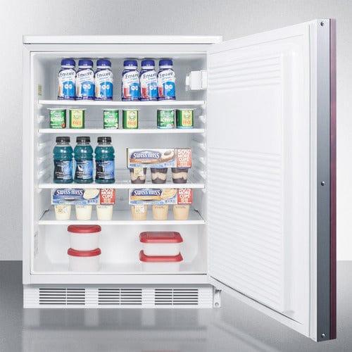 Summit Refrigerators Accucold 24" Wide Built-In All-Refrigerator (Panel Not Included) FF7LWBIIF