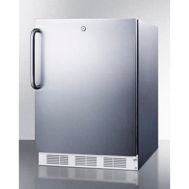 Summit Refrigerators Accucold 24" Wide Built-In Refrigerator-Freezer, ADA Compliant CT66LWCSSADA