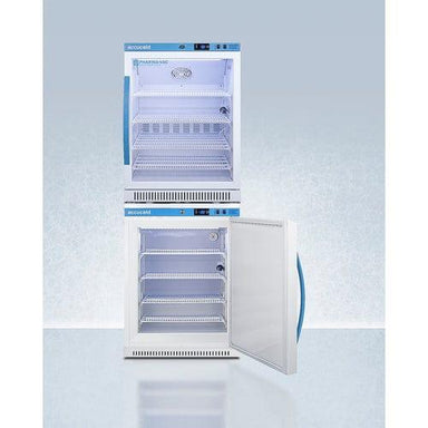 Summit Refrigerators Accucold 24" Wide Performance Series All-Refrigerator/All-Freezer Combination ARG6PV-AFZ5PVBIADASTACK
