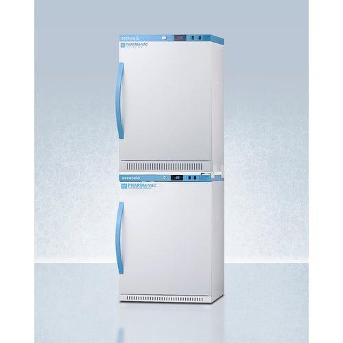 Summit Refrigerators Accucold 24" Wide Performance Series All-Refrigerator/All-Freezer Combination ARS6PV-AFZ5PVBIADASTACK