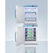 Summit Refrigerators Accucold 24" Wide Performance Series All-Refrigerator/All-Freezer Combination ARS6PV-AFZ5PVBIADASTACKLHD