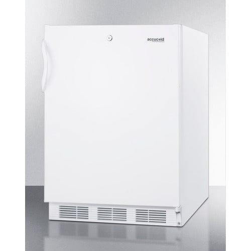 Summit Refrigerators Accucold 24&quot; Wide Refrigerator-Freezer, ADA Compliant AL650LW