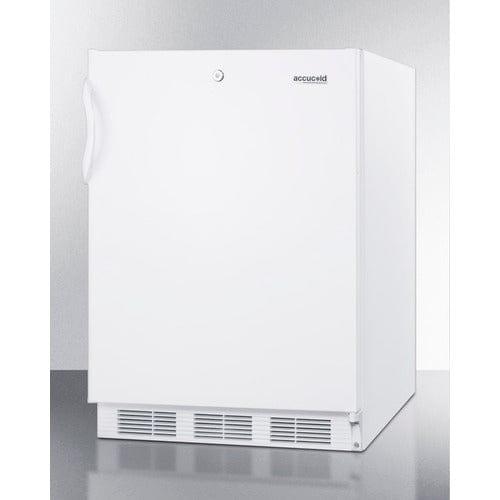 Summit Refrigerators Accucold 24" Wide Refrigerator-Freezer, ADA Compliant AL650LW