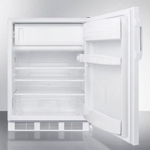 Summit Refrigerators Accucold 24&quot; Wide Refrigerator-Freezer, ADA Compliant AL650LW