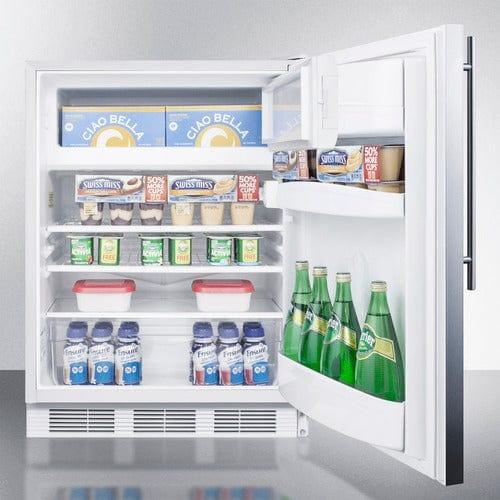 Summit Refrigerators Accucold 24&quot; Wide Refrigerator-Freezer, ADA Compliant CT66LWSSHVADA