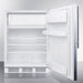 Summit Refrigerators Accucold 24" Wide Refrigerator-Freezer, ADA Compliant CT66LWSSHVADA
