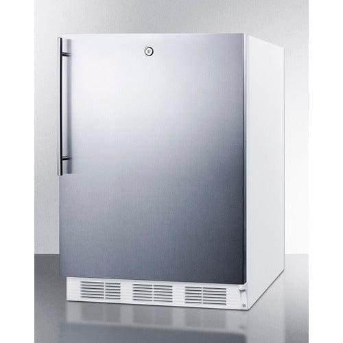 Summit Refrigerators Accucold 24" Wide Refrigerator-Freezer, ADA Compliant CT66LWSSHVADA