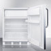 Summit Refrigerators Accucold 24" Wide Refrigerator-Freezer, ADA Compliant CT66LWSSTBADA