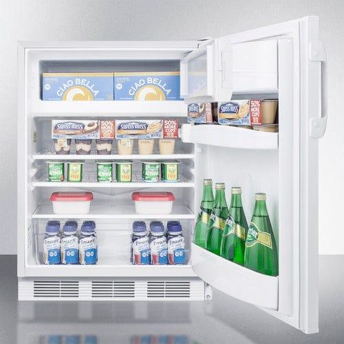 Summit Refrigerators Accucold 24" Wide Refrigerator-Freezer, ADA Compliant CT66WADA