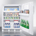 Summit Refrigerators Accucold 24" Wide Refrigerator-Freezer, ADA Compliant CT66WADA
