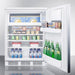 Summit Refrigerators Accucold 24" Wide Refrigerator-Freezer CT66LWSSHH