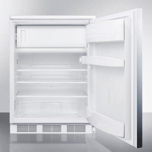 Summit Refrigerators Accucold 24" Wide Refrigerator-Freezer CT66LWSSHH