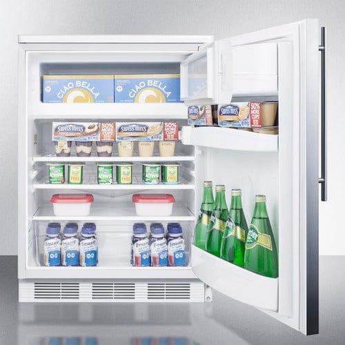 Summit Refrigerators Accucold 24&quot; Wide Refrigerator-Freezer CT66LWSSHV